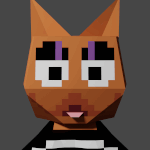 My icon, a 3D animation of Beans licking you.