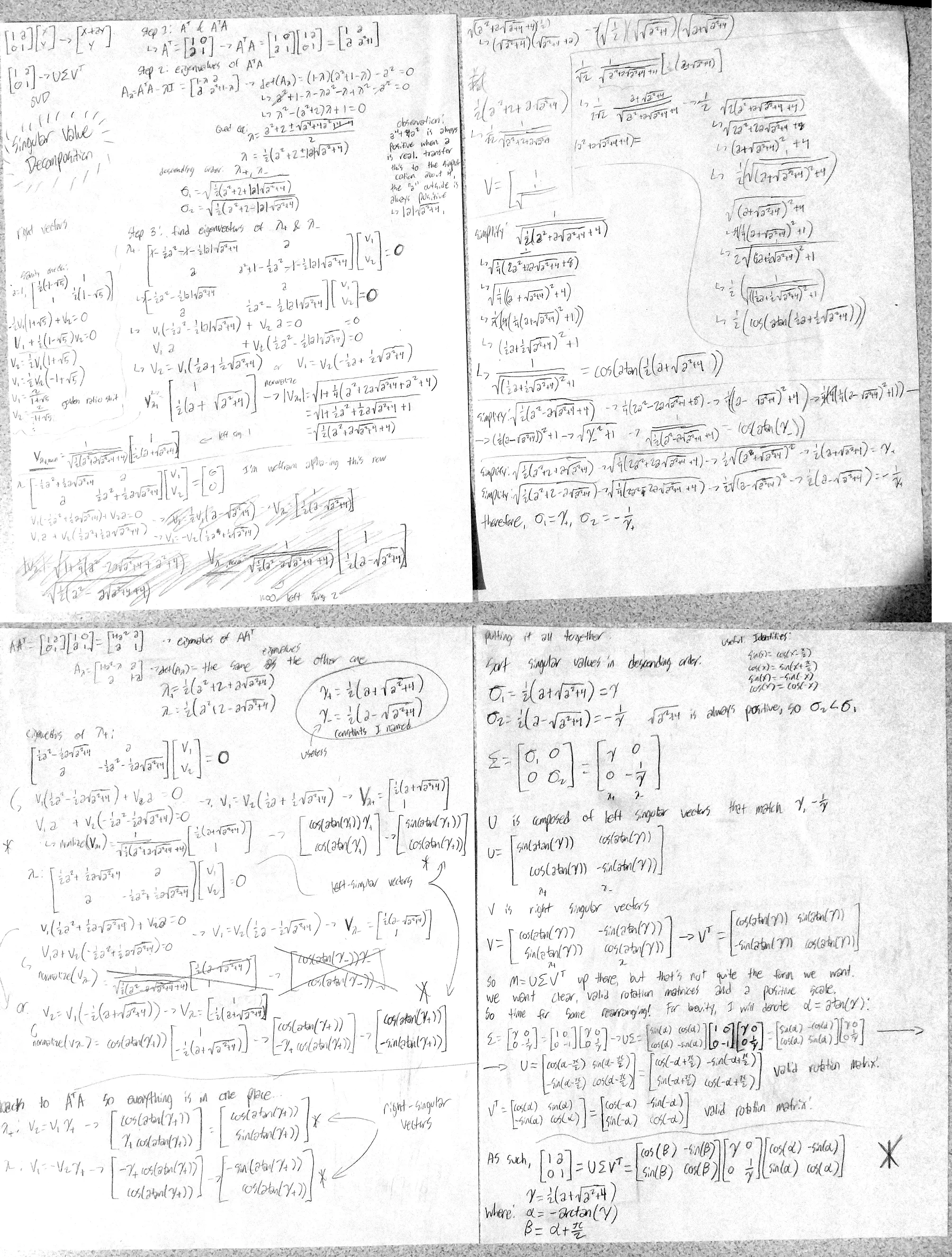 four pages of dense math